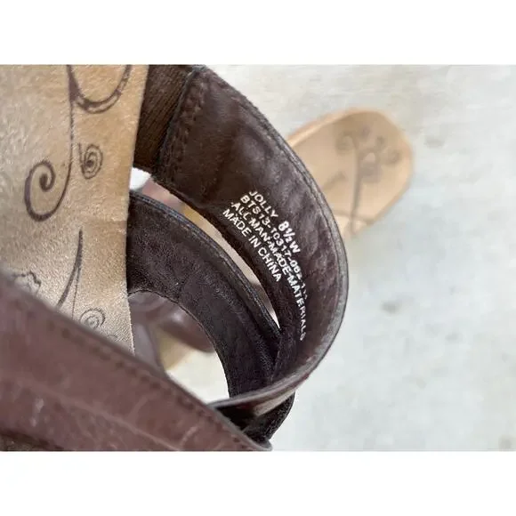 Baretraps Janice Brown Casual Strappy Toe Loop Sandals Women’s 8.5W Wide Comfort - Picture 6 of 6